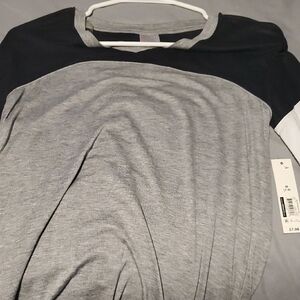 NOBO Black and Gray Long Sleeve Tee